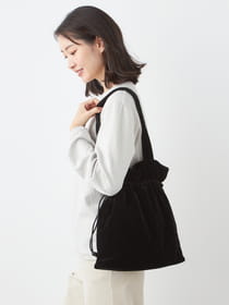 【3buy40%OFF！対象商品】ベロアトートバッグ