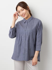 アイスダンガリーブラウス