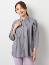 アイスダンガリーブラウス