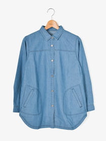 スフレダンガリーブラウス