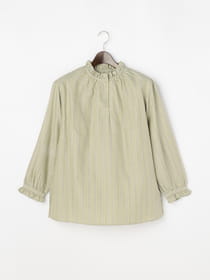 ツイルストライプブラウス