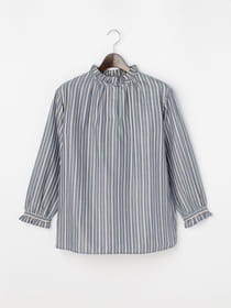ツイルストライプブラウス