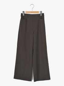 オンブレーチェックワイドパンツ