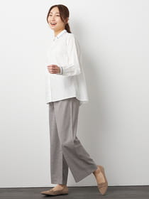 オンブレーチェックワイドパンツ