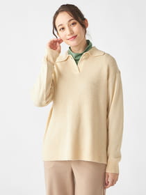 ヘアリーヤーンニット