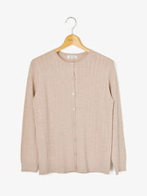 クルーネックカーディガン