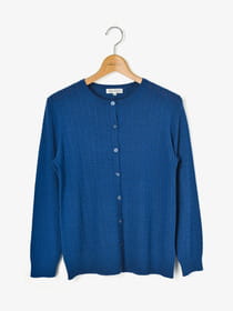 クルーネックカーディガン