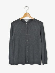 クルーネックカーディガン