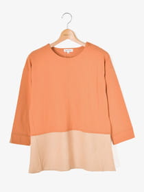 ソフトダンガリーデザインカットソー