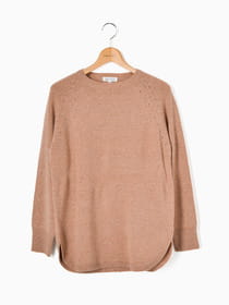 天竺ロングニット