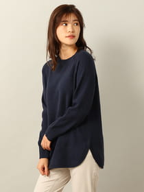 天竺ロングニット