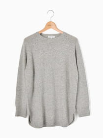 天竺ロングニット