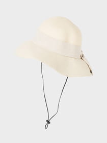 【早割30%OFF対象】【WEB限定】リボン折り畳みツバ遮光キャペリン