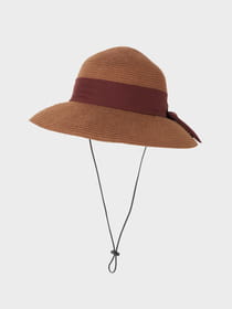 【早割30%OFF対象】【WEB限定】リボン折り畳みツバ遮光キャペリン