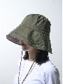 【3buy40%OFF！対象商品】【WEB限定】１級遮光遮熱撥水ロングブリム切替ハット