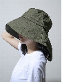 【3buy40%OFF！対象商品】【WEB限定】１級遮光接触冷感裏地バックリボン型シェードハット