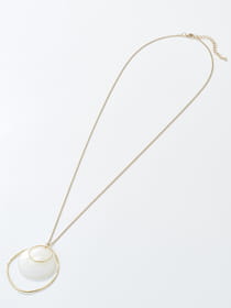 【WEB限定】マーブルプレート＆リング　ペンダント