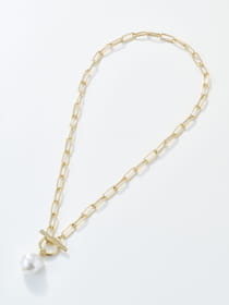 【WEB限定】オーバルチェーン＆パール