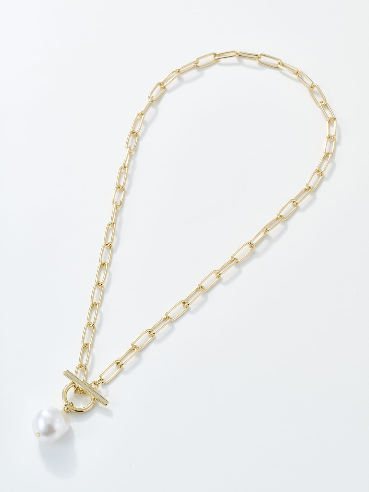 【WEB限定】オーバルチェーン＆パール