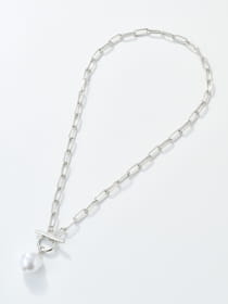 【WEB限定】オーバルチェーン＆パール