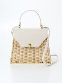 【早割30%OFF対象】【WEB限定】【2WAY】ラタン製 手提げバッグ