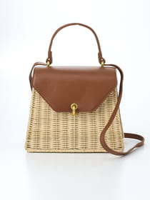 【早割30%OFF対象】【WEB限定】【2WAY】ラタン製 手提げバッグ