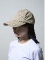 【3buy40%OFF！対象商品】【WEB限定】一級遮光 綿麻ロングバイザーキャップ