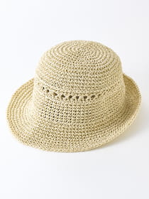 【WEB限定】デザイン編みペーパークローシュハット