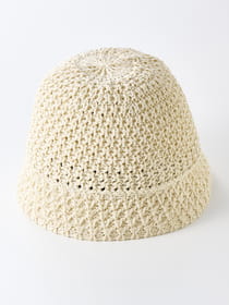 【WEB限定/早割30%OFF対象】【WEB限定】かぎ編み風クローシュハット