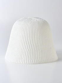 【WEB限定】リブ編みクローシュハット
