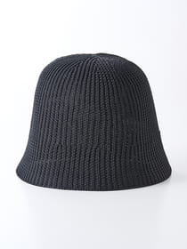 【WEB限定】リブ編みクローシュハット