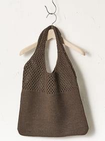 【WEB限定】編み込みニットトートバッグ