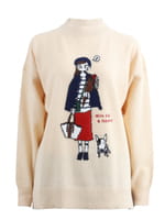 アンゴラ混インターシャニットプルオーバー（62360201）｜ミス