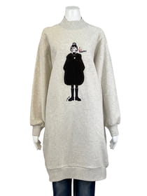 裏起毛オーバーサイズチュニックプルオーバー