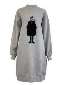 裏起毛オーバーサイズチュニックプルオーバー