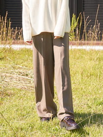 ウールライクワイドパンツ