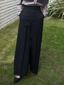 ウールライクワイドパンツ