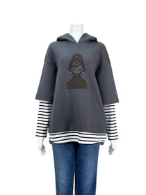 ダンボールニットフーテッドプルオーバー