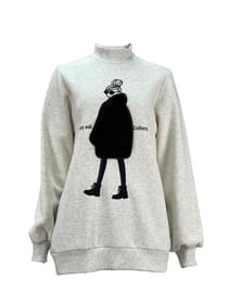 裏起毛カットソープルオーバー