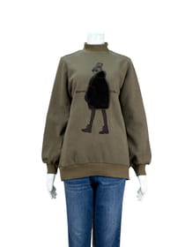 裏起毛カットソープルオーバー