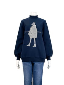 裏起毛カットソープルオーバー