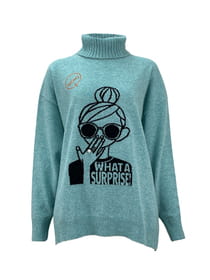 タートルネックプルオーバー