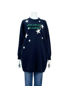 ウール混クルーネックプルオーバー