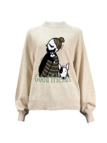 アンゴララグランスリーブプルオーバー