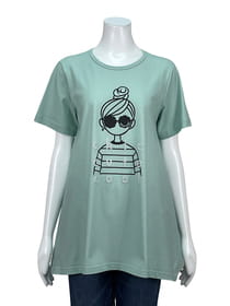 クールローレルフレアーラインカットソー