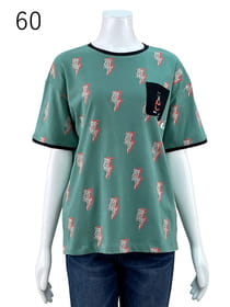 プリントクルーネックカットソー