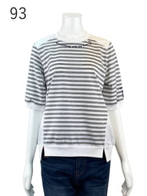 ボーダー切り替えカットソー