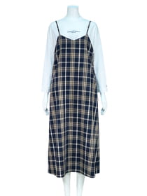 チェック柄ジャンパースカート