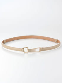 15mmゴールドバックルスライドベルト