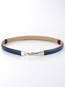 20mmシルバーバックルスライドベルト